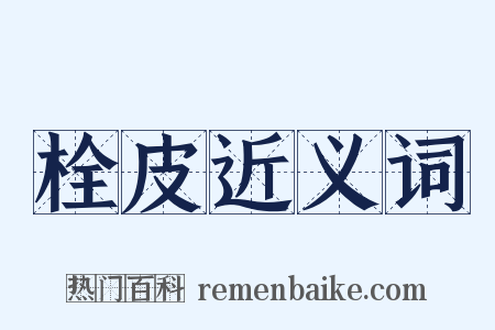 栓皮近义词是什么意思的图片